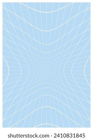 Retro twisted and distorted vector groovy hippie background. Waves, swirl, stripe, ray and twirl pattern. Vintage background in trendy retro psychedelic style. Vector illustration