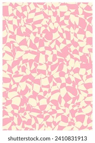 Retro twisted and distorted vector groovy hippie background. Waves, swirl, stripe, ray and twirl pattern. Vintage background in trendy retro psychedelic style. Vector illustration