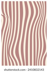 Retro twisted and distorted vector groovy hippie background. Waves, swirl, stripe, ray and twirl pattern. Vintage background in trendy retro psychedelic style. Vector illustration