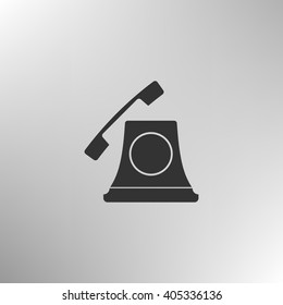 Retro type flat style vector icon illustration
