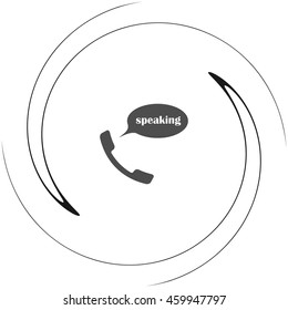 Retro type flat style vector icon illustration