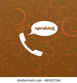 Retro type flat style vector icon illustration