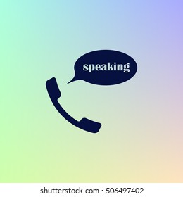 Retro type flat style vector icon illustration