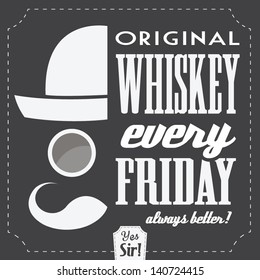 Retro Typographic Beverage Background