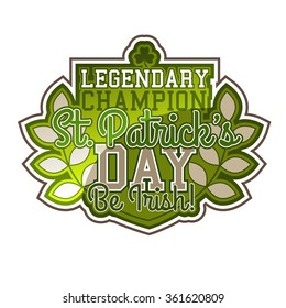 Retro Typographic Design for Saint Patrick's Day