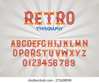 Retro typography Design font for you.
