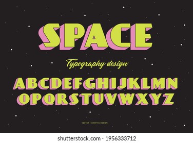 vector de diseño de tipografía retro, ilustración