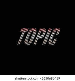 Retro Typography Topic ideal for branding
