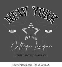 Retro typography university united states state vintage slogan print, 
highlighted grunge texture for graphic t-shirt or sweatshirt hoodie - Vector