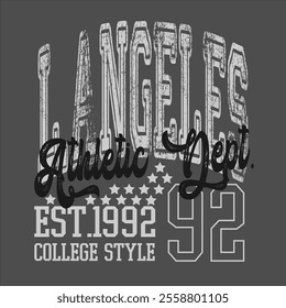 Retro typography university united states state vintage slogan print, 
highlighted grunge texture for graphic t-shirt or sweatshirt hoodie - Vector