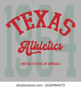Retro typography university united states state vintage slogan print, 
highlighted grunge texture for graphic t-shirt or sweatshirt hoodie - Vector