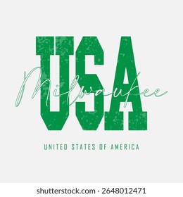 
Retro typography university united states state vintage slogan print, 
highlighted grunge texture for graphic t-shirt or sweatshirt hoodie - Vector