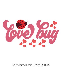 Retro Typography Valentine Tshirt Design