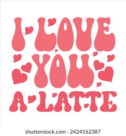 Retro Typography Valentine Tshirt Design