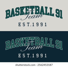 Retro typography varsity college american sporty league athletic vintage slogan print for graphic tee t shirt or sweatshirt hoodie - Vector