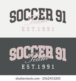 Retro typography varsity college american sporty league athletic vintage slogan print for graphic tee t shirt or sweatshirt hoodie - Vector