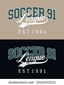 Retro typography varsity college american sporty league athletic vintage slogan print for graphic tee t shirt or sweatshirt hoodie - Vector