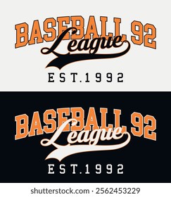 Retro typography varsity college american sporty league athletic vintage slogan print for graphic tee t shirt or sweatshirt hoodie - Vector