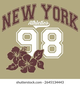 Retro typography varsity college league athletics vintage slogan print for graphic tee t shirt or sweatshirt hoodie fashion print or other uses - Vector