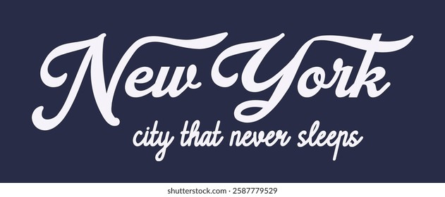 Retro typography varsity college united states city slogan with vintage curly romantic old school font for graphic tee t shirt or poster sticker - Vector