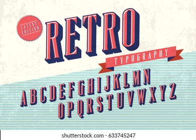 Retro Typography Vector