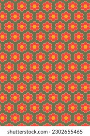 Fondo de patrón retro Ugly 70s creado con formas hexagonales. Ilustración artística inspirada en la retroonda. Antecedentes geométricos vectoriales de los años 60 y 70.