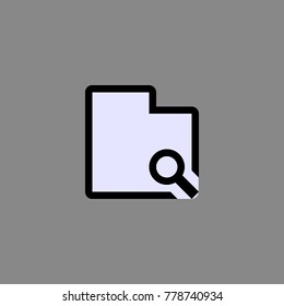 Retro UI Search Folder Icon