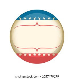 Retro United States campaign button