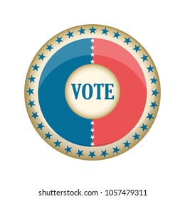 Retro United States campaign button
