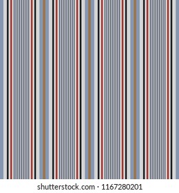 Retro usa Color fashion style seamless stripes pattern. Abstract vector background.

