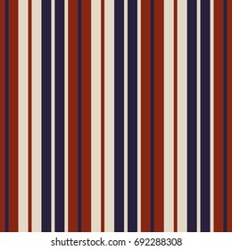 Retro usa Color fashion style seamless stripes pattern. Abstract vector background.