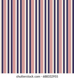 Retro usa Color style seamless stripes pattern. Abstract vector background.