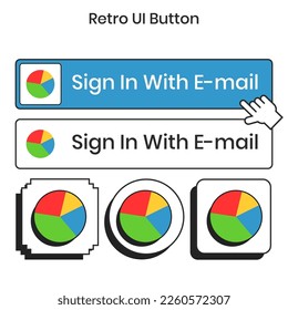 retro user interface design assets