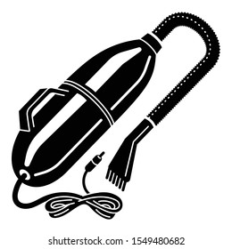 Retro vacuum cleaner icon. Simple illustration of retro vacuum cleaner vector icon for web design isolated on white background