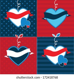 Retro valentine card