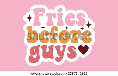 Retro ,Valentine Stickers EPS ,,Bundle