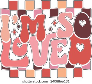  Retro Valentine Sublimation Graphic Bundle.