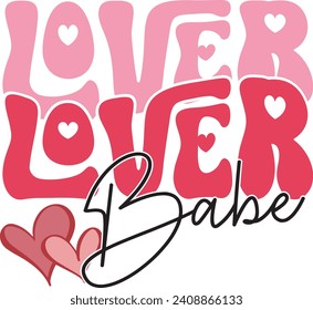  Retro Valentine Sublimation Graphic Bundle.