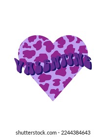 Retro Valentine Sublimation with leopard