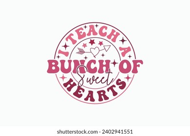 Retro Valentine Teacher EPS, Funny EPS T-shirt Design. Valentine's day typography t-shirt design Template. valentine's day mug EPS, Retro valentine's day EPS t-shirt
