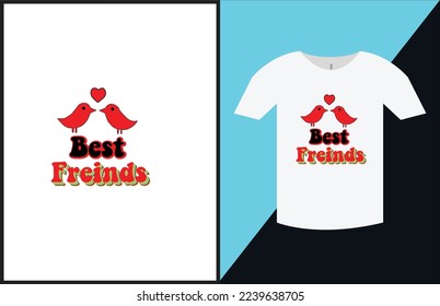 Retro Valentine T-shirt Design.You will get 1 EPS File.