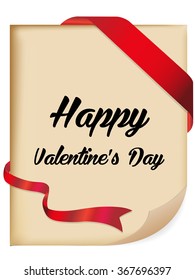 retro Valentine's Day card, vector format