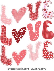 Retro Valentines Day Love.It can be used on the T-Shirt, labels, icons, Sweater, Jumper, Hoodie, Mug, Sticker,