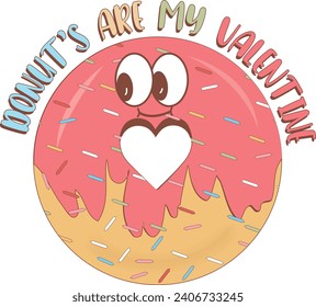 Retro Valentine's Day Sublimation Vector Illustration  Design