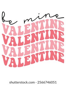 Retro Valentines T-Shirt, Cute Valentines T-Shirt, Heart T-Shirt, Groovy Valentine Shirt, Valentine's Day Shirt, Valentine be mine