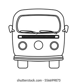retro van vehicle icon vector illustration design