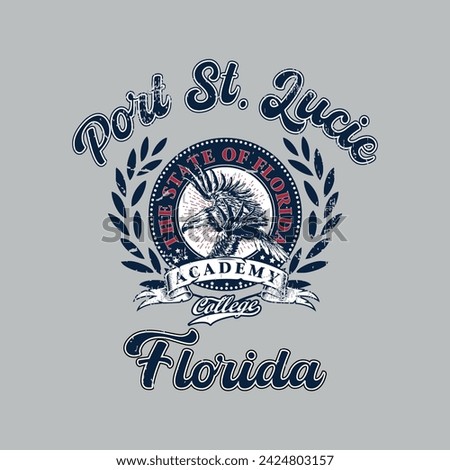 Retro varsity college slogan print. Slogan typography print design. Vector t-shirt and sweatshirt graphic or other uses