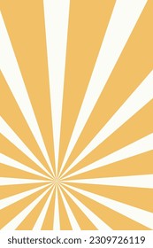 Retro vector backdrop in groovy style. Beige and yellow lines perfect for prints, posters, cards and stationery for kids and adults