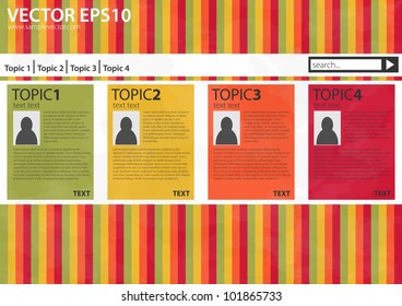 Retro vector background