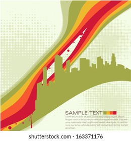 Retro vector background
